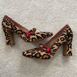 Leopard Block Heels